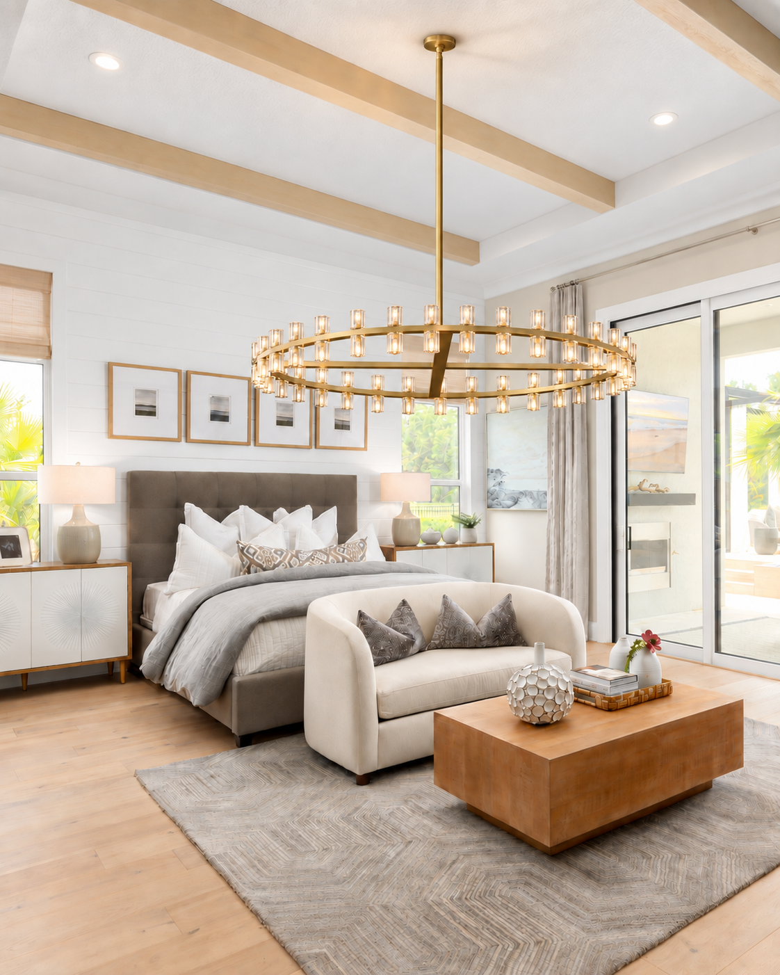 Arcuphoe Led Round Chandelier
