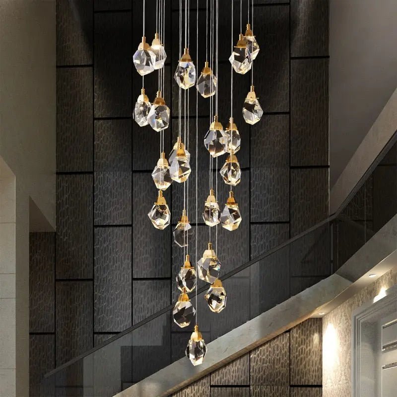 Eve Modern Crystal Chandelier for Staircase - Brig Lighting
