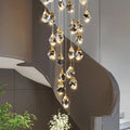 Eve Modern Crystal Chandelier for Staircase - Brig Lighting