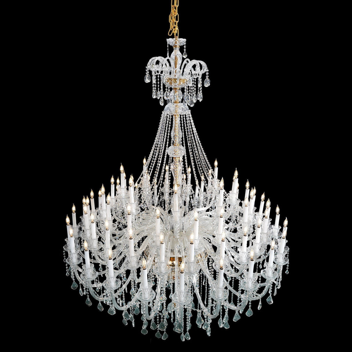 Extra Large Classic Traditional Crystal Chandelier 60/72/90 Lights for Hotel, Showroom, Foyer , Wedding Hall,Coffee Shop - briglamps