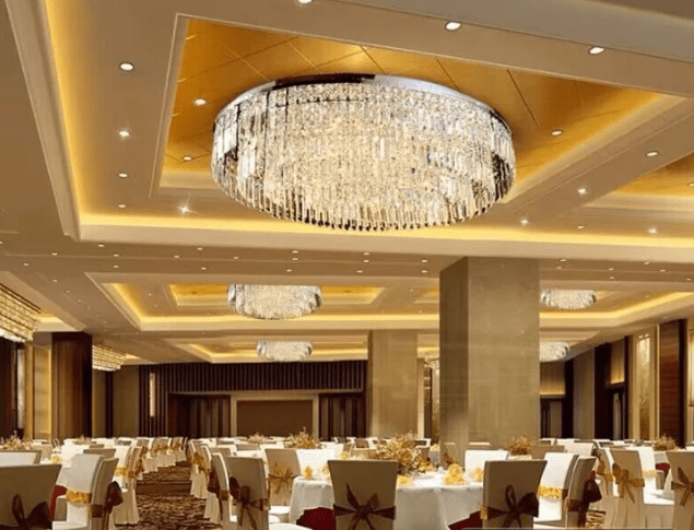 Extra Large Flush Mount Multi - tier Crystal Chandelier Modern Luxury Light Fixture For Living Room/Dining Room/Bedroom - briglamps