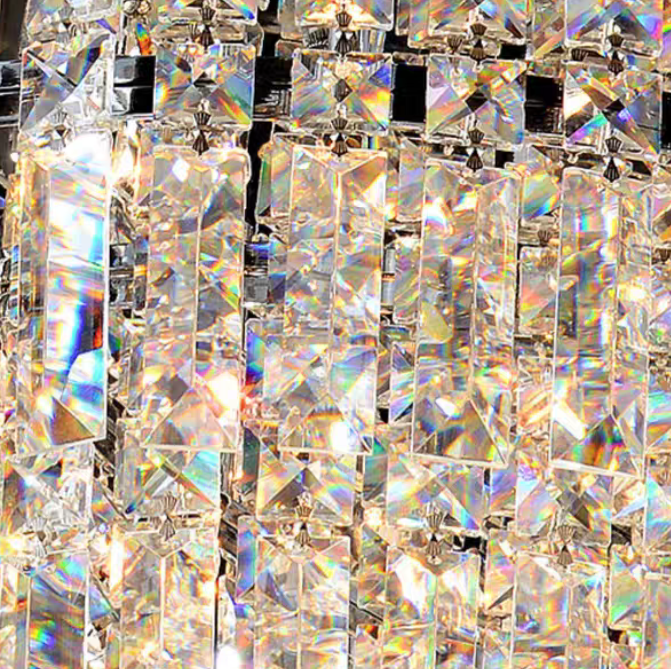 Extra Large Flush Mount Multi - tier Crystal Chandelier Modern Luxury Light Fixture For Living Room/Dining Room/Bedroom - briglamps