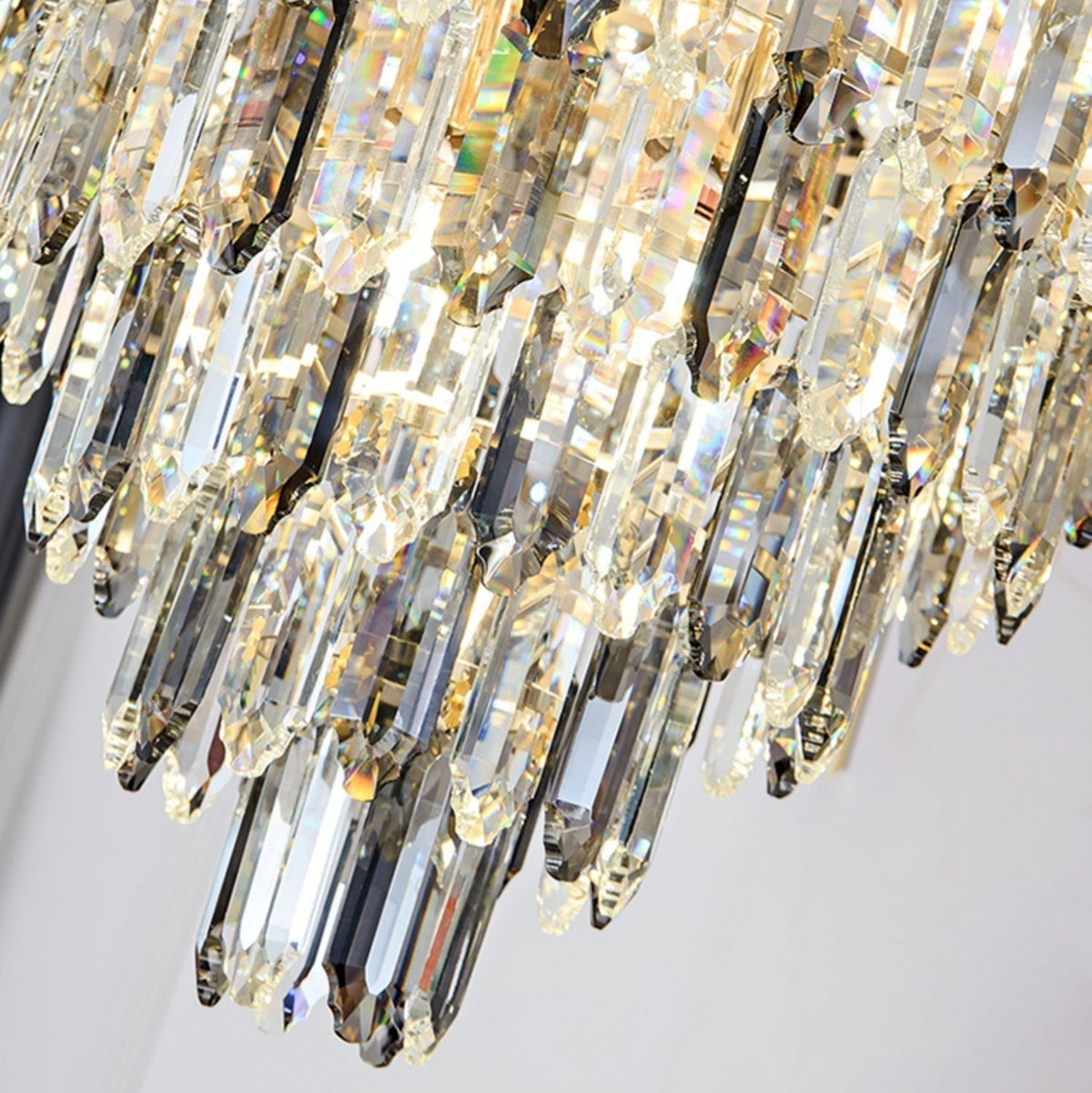 Extra Large Foyer Decorative Crystal Lighting Fixture Living Room Crystal Chandelier For Entryway Staircase - briglamps