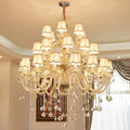 Extra Large Luxury Multi - Tiered Crystal Pendant Chandelier for High - Ceiling Rooms - briglamps