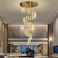 Extra Large Modern Spiral Crystal Ceiling Light Decoration for Staircase/ High Ceiling Living Room/ Hotel Lobby/ Hallway - briglamps