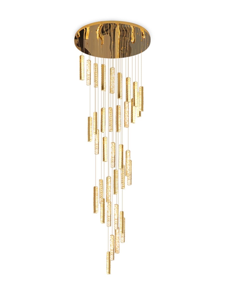 Extra Large Modern Spiral Crystal Ceiling Light Decoration for Staircase/ High Ceiling Living Room/ Hotel Lobby/ Hallway - briglamps