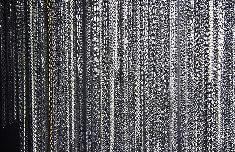 Extra Large Multi - tier Aluminum Tassel Chain Art Chandelier for Villa/Stairs/Foyer/Living Room - briglamps