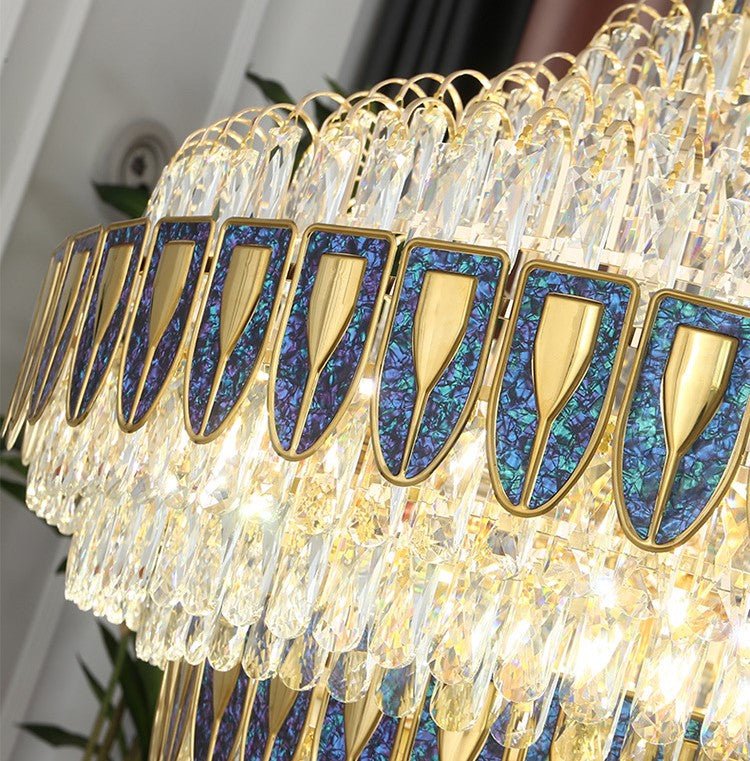 Extra Large Multi - tiered Empire Crystal Chandelier for Big Hallway/Foyer/Staircase - briglamps