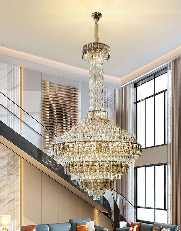 Extra Large Multi - tiered Empire Crystal Chandelier for Big Hallway/Foyer/Staircase - briglamps