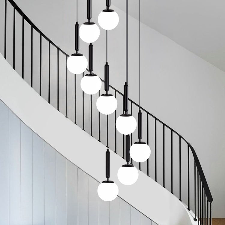 Extra Large Nordic Minimalist Long Pendant Light for Spiral Staircase/High - ceiling Room - briglamps