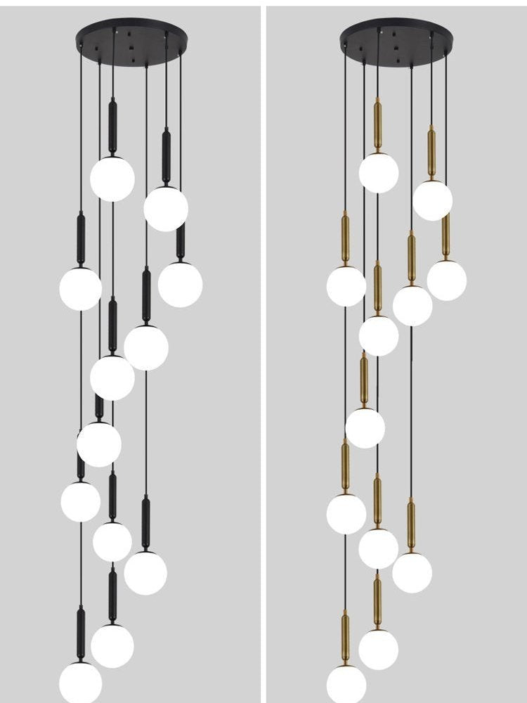 Extra Large Nordic Minimalist Long Pendant Light for Spiral Staircase/High - ceiling Room - briglamps