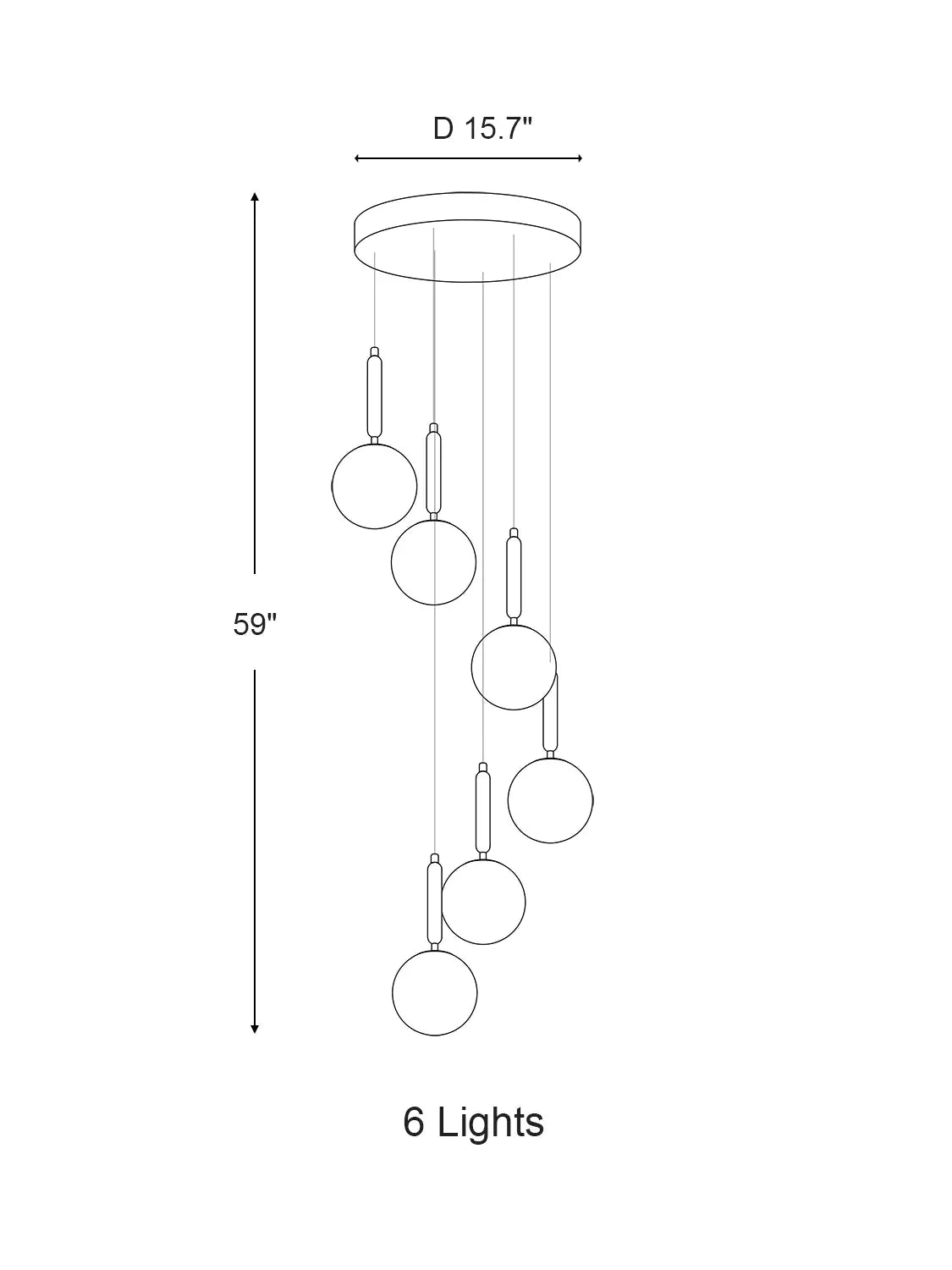 Extra Large Nordic Minimalist Long Pendant Light for Spiral Staircase/High - ceiling Room - briglamps