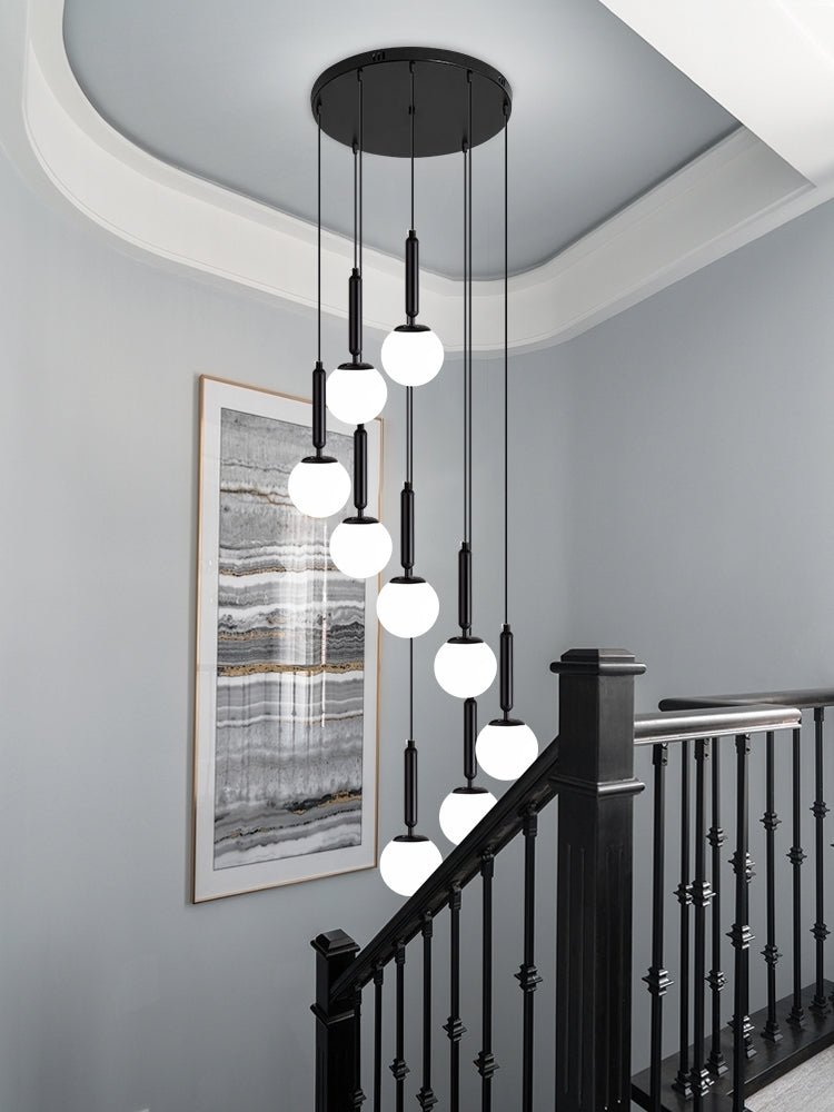 Extra Large Nordic Minimalist Long Pendant Light for Spiral Staircase/High - ceiling Room - briglamps