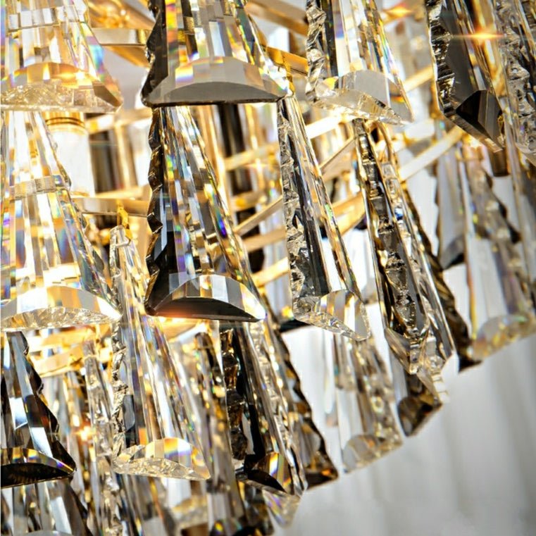Foyer 3 Layers Extra Large Crystal Chandelier For Living Room Staircase Ceiling Lighting Fixture - briglamps