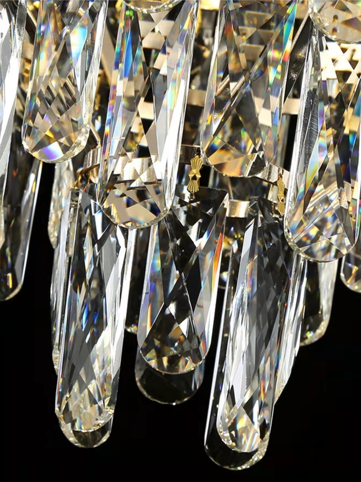 Foyer Staircase Chandelier Luxury K9 Crystal Ceiling Light For Living Room / Hallway - briglamps