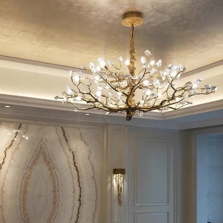 Gemstone Branch Chandelier with Artistic Design for Bedroom or Living Room - Brig Lighting