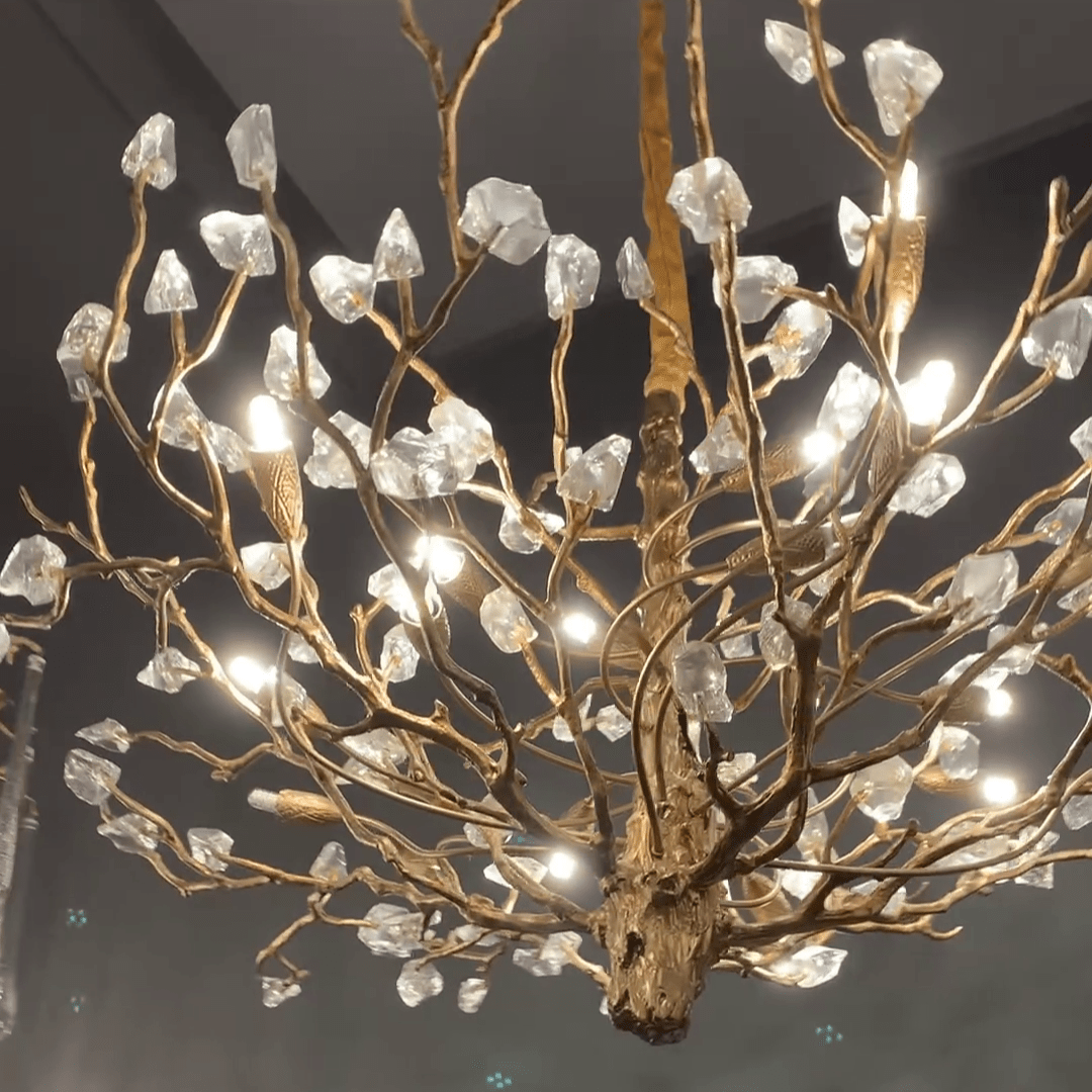 Gemstone Branch Chandelier with Artistic Design for Bedroom or Living Room - Brig Lighting