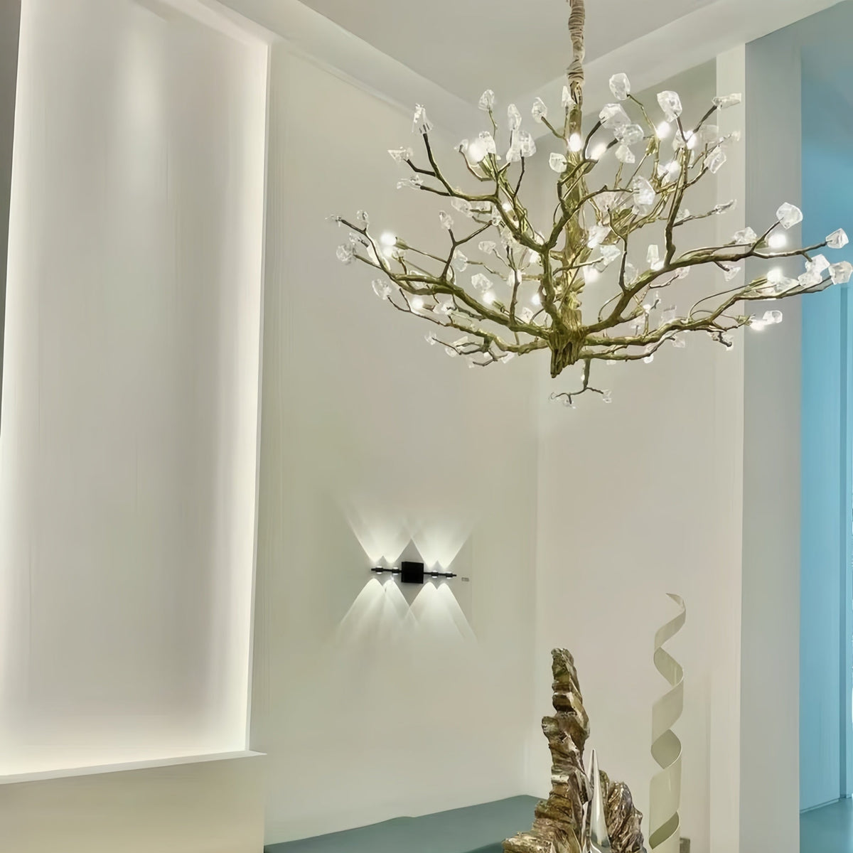 Gemstone Branch Chandelier with Artistic Design for Bedroom or Living Room - Brig Lighting