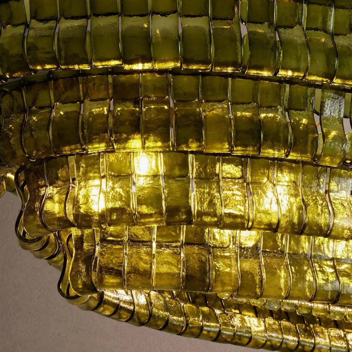 Ghiaccio Glass Oval Chandelier 54''65'' - Brig Lighting