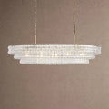 Ghiaccio Glass Oval Chandelier 54''65'' - Brig Lighting