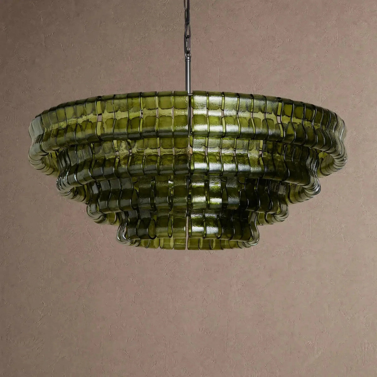 Ghiaccio Glass Round Chandelier 24" 36" 48" 60" - Brig Lighting