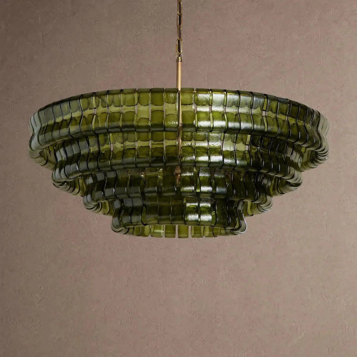 Ghiaccio Glass Round Chandelier 24" 36" 48" 60" - Brig Lighting