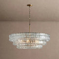 Ghiaccio Glass Round Chandelier 24" 36" 48" 60" - Brig Lighting