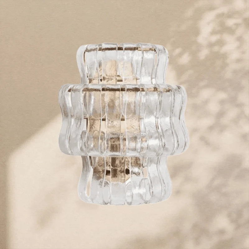 Ghiaccio Glass Wall Sconce 12" - Cyran Lamps