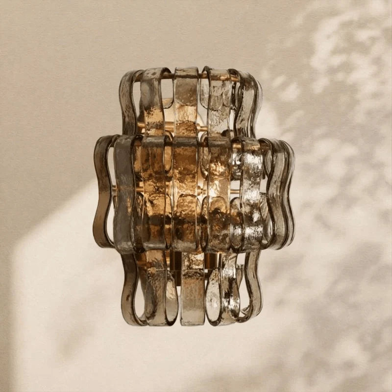 Ghiaccio Glass Wall Sconce 12" - Cyran Lamps