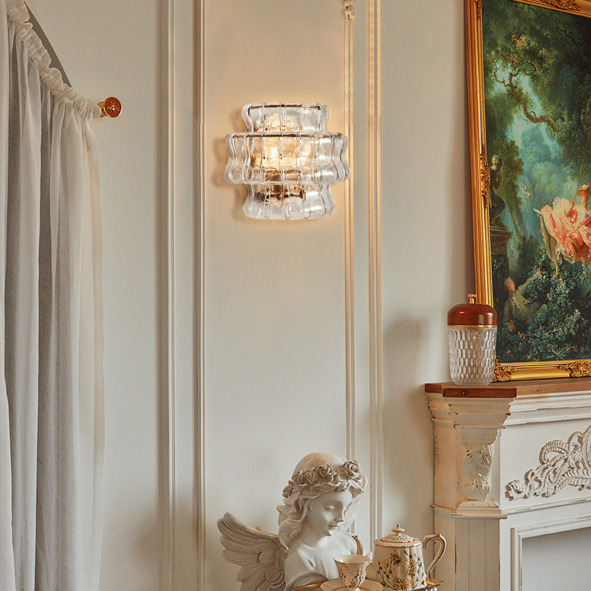 Ghiaccio Glass Wall Sconce - briglamps