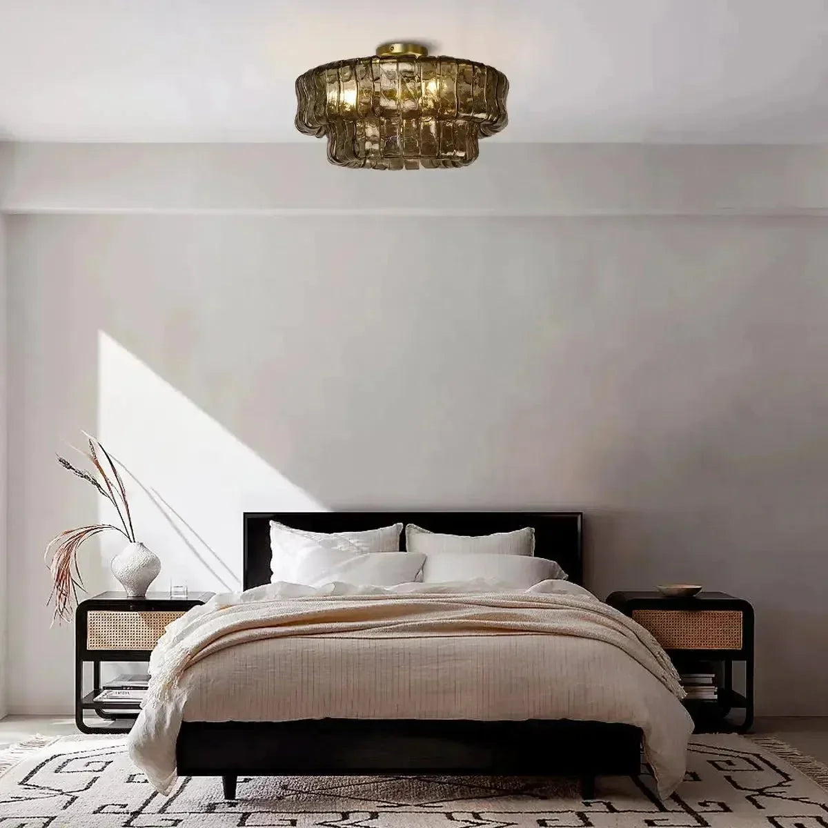 Ghiaccio Modern Glass Flushmount - briglamps