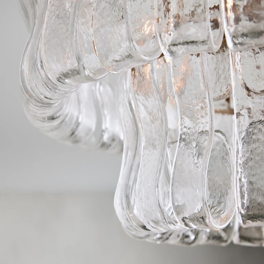 Ghiaccio Modern Glass Flushmount - briglamps