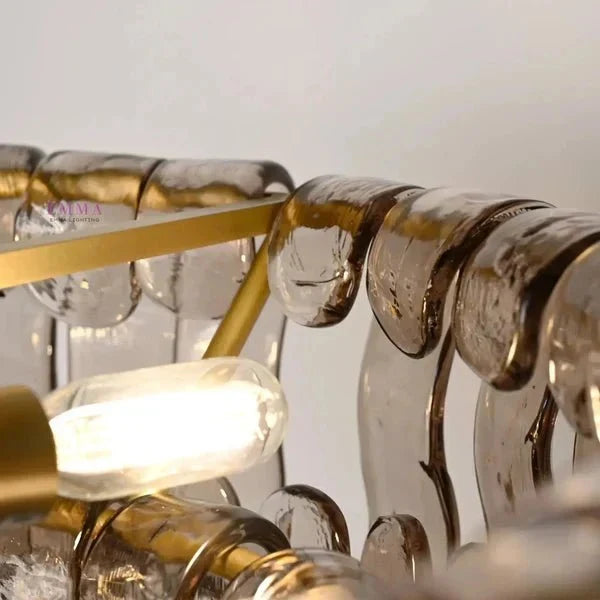 Ghiaccio Modern Glass Flushmount - briglamps