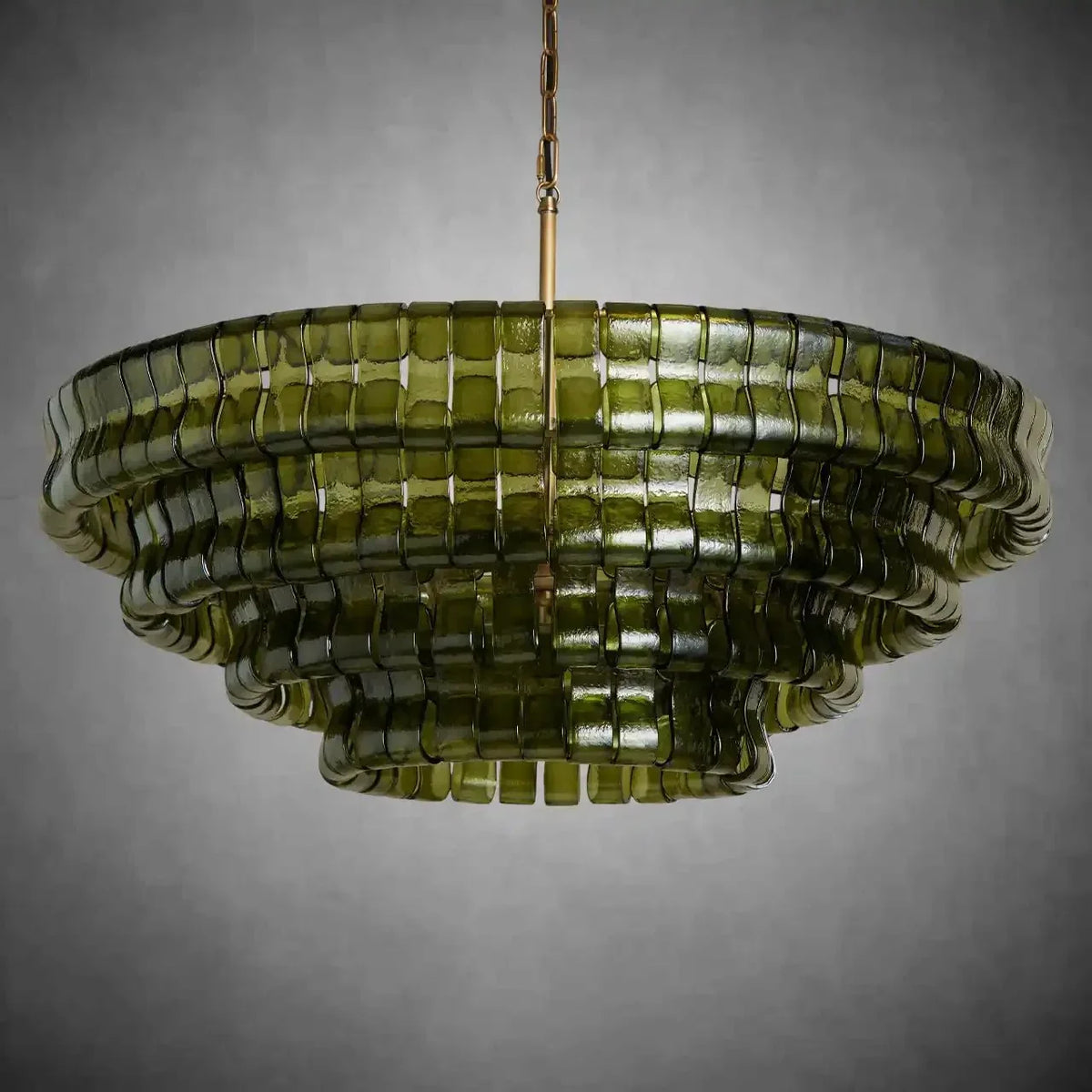 Ghiaccio Round Glass Chandelier - briglamps