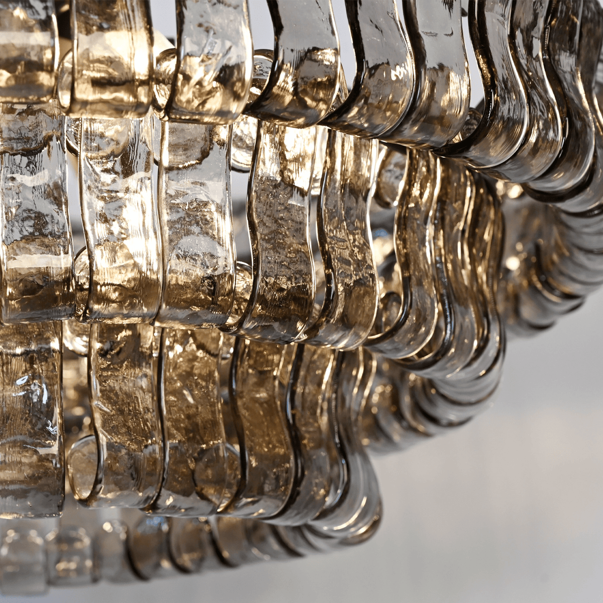 Ghiaccio Round Glass Chandelier - briglamps
