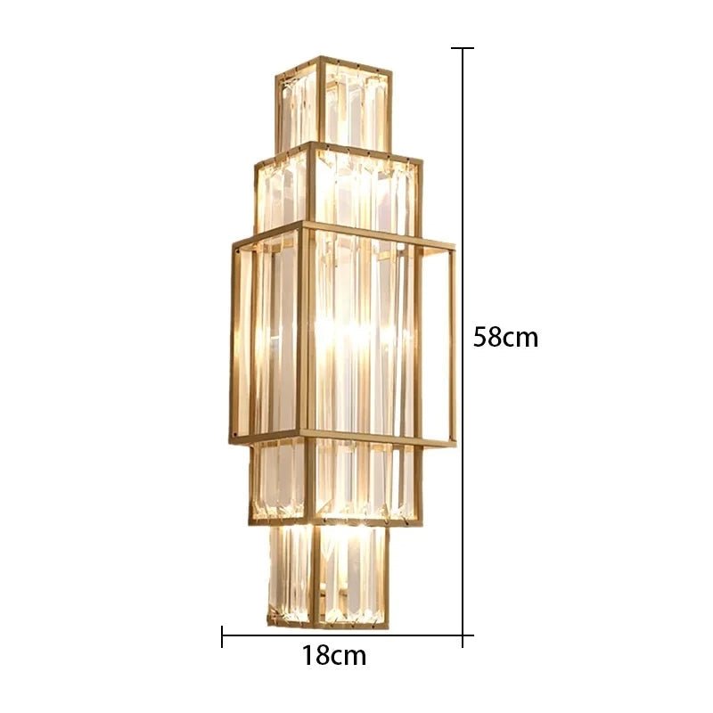 Gio Crystal Wall Sconce - briglamps