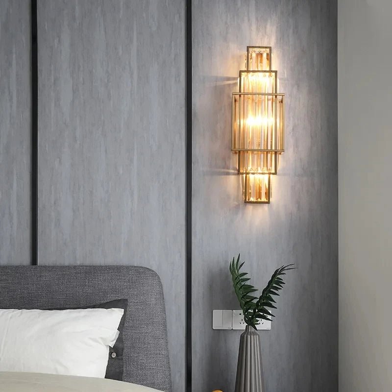 Gio Crystal Wall Sconce - briglamps