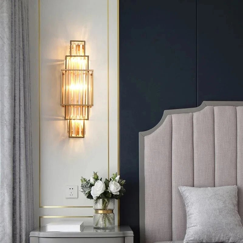 Gio Crystal Wall Sconce - briglamps