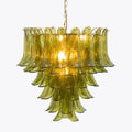 Green Petalo Murano Chandelier - Brig Lighting