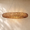 Halo Round Led Chandelier - 32’’ / Smoke