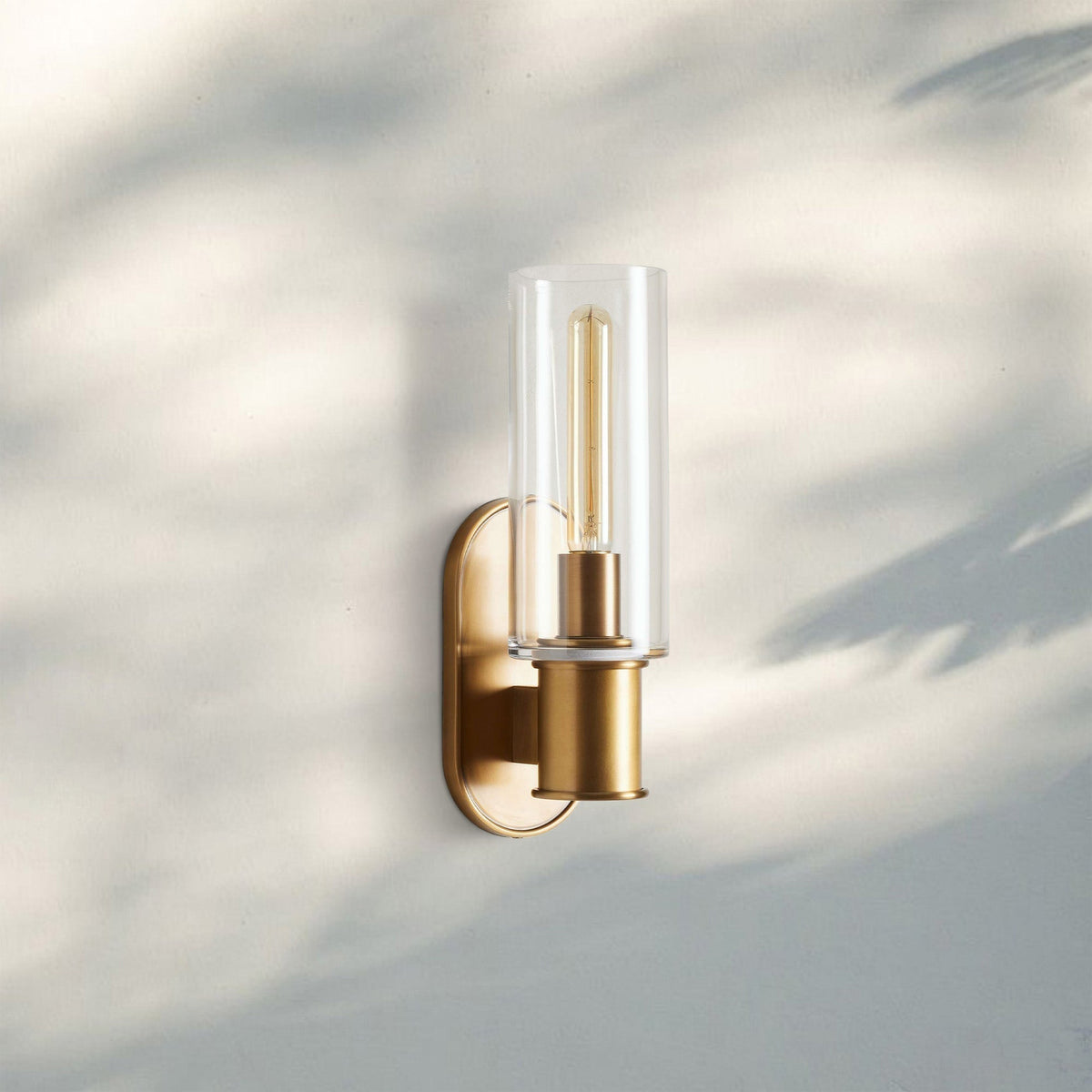 Harline Clear Glass Wall Sconce - Brig Lighting