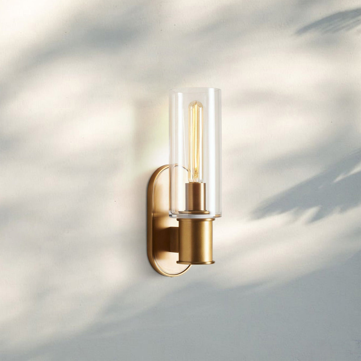 Harline Clear Glass Wall Sconce - Brig Lighting