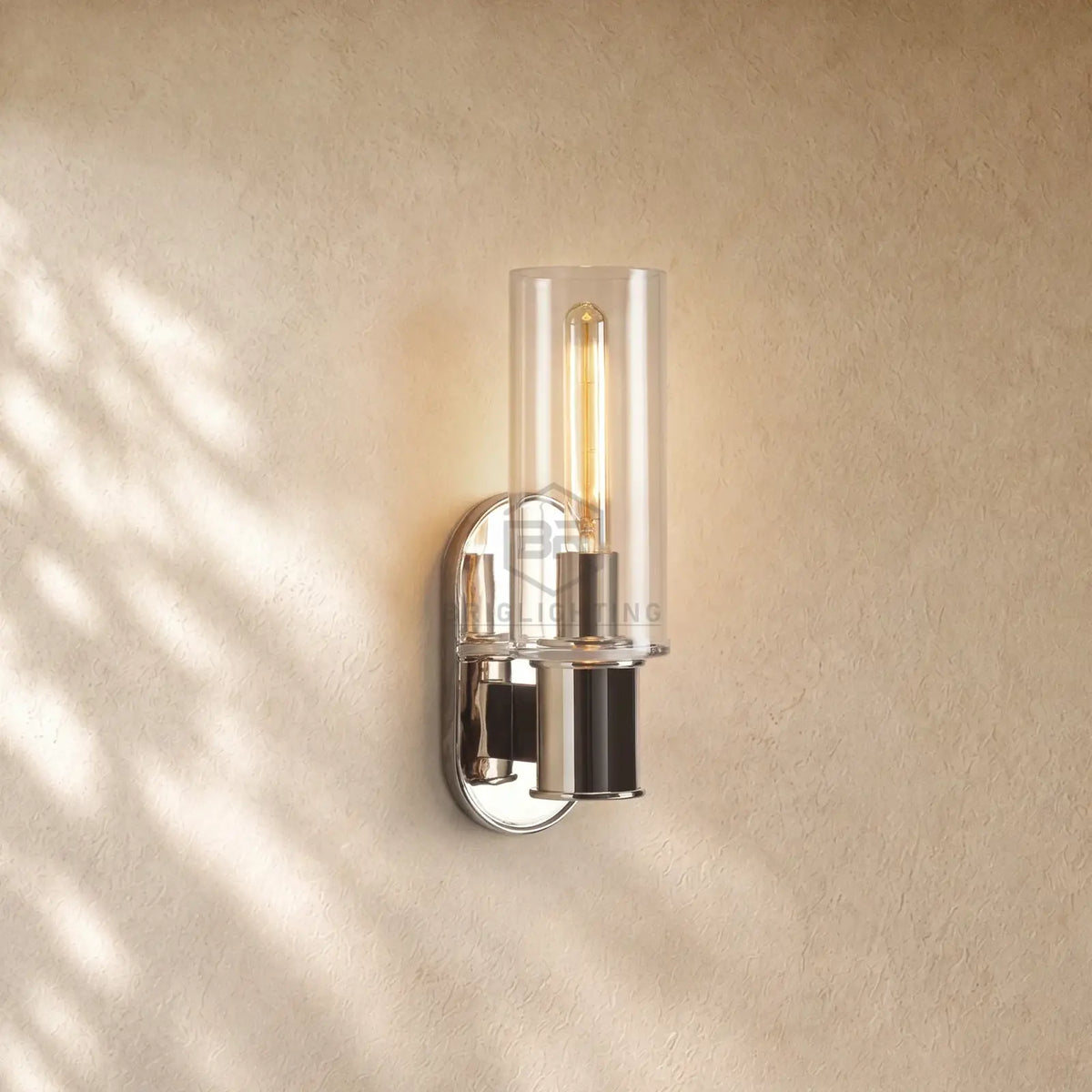 Harlins Clear Glass Wall Sconce