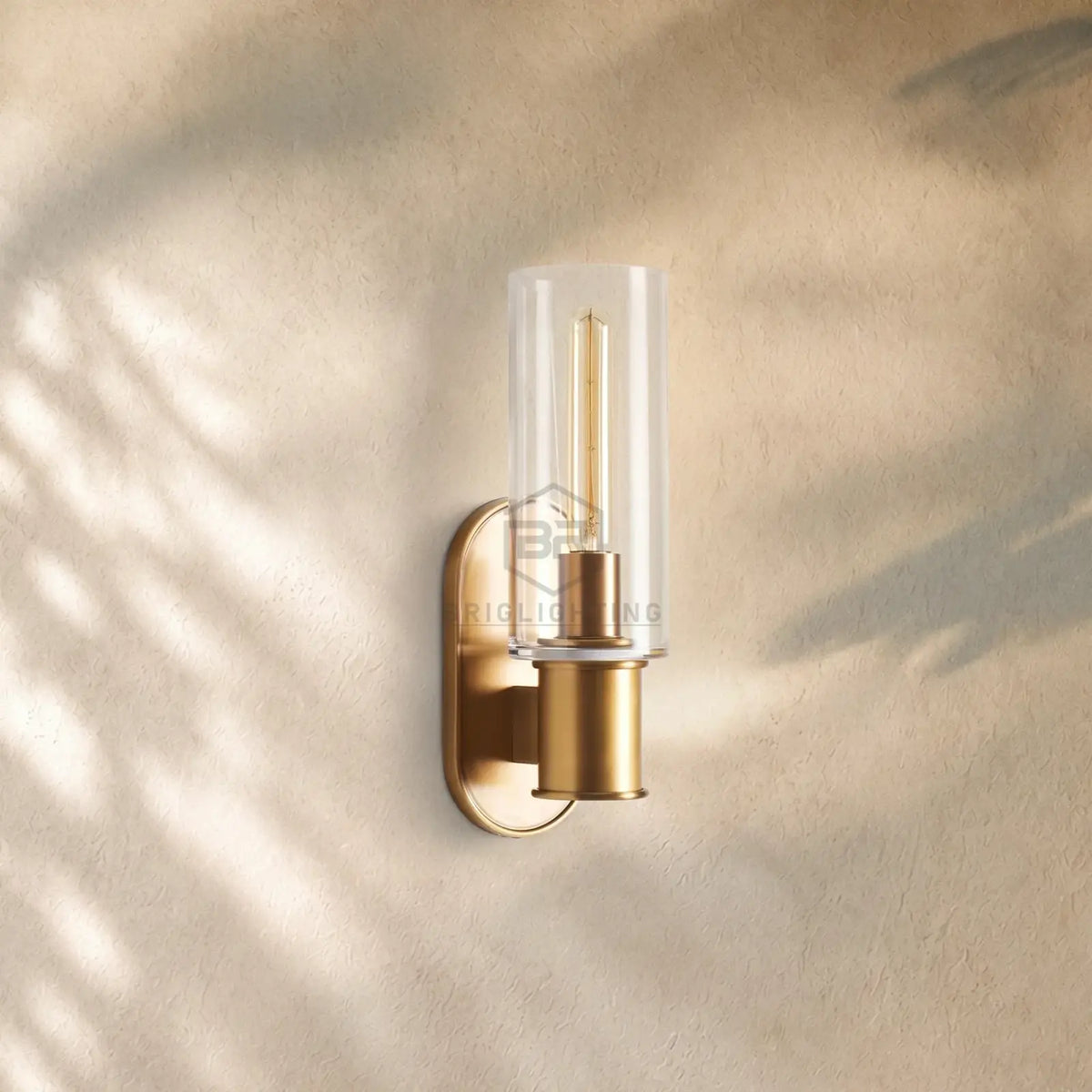 Harlins Clear Glass Wall Sconce