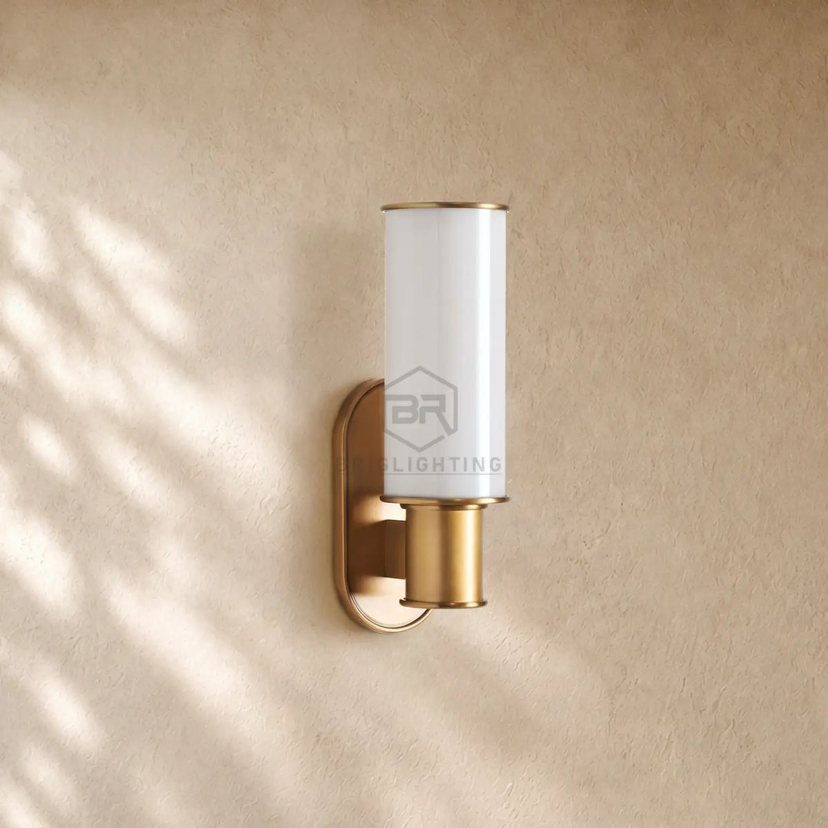 Harlins Milk Glass Wall Sconce