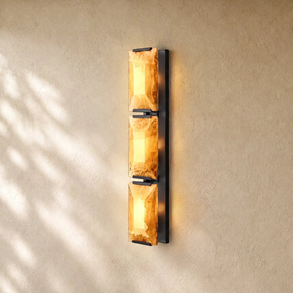 Hartley Calcite Triple Sconce - Bronze