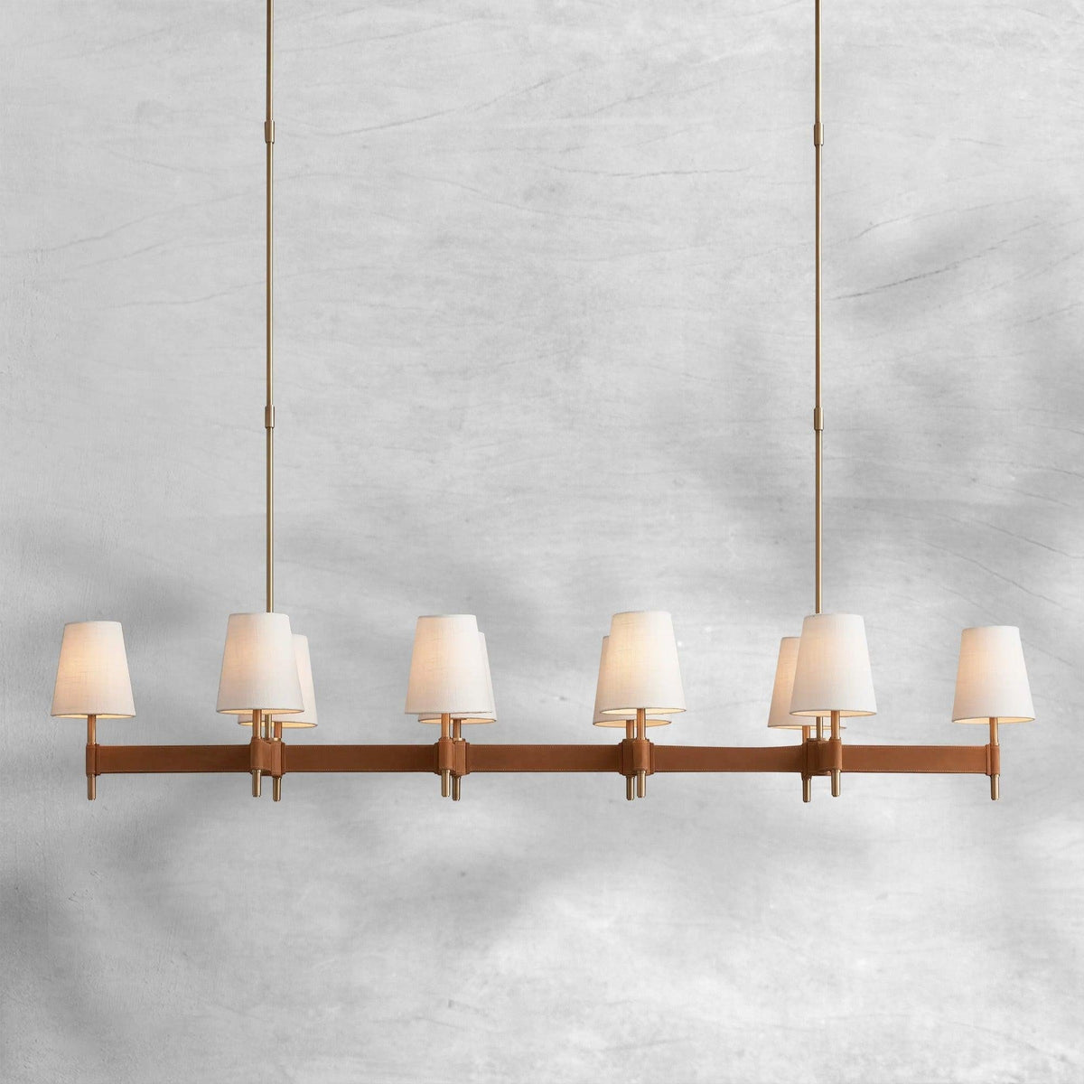 Hastings Linear Chandelier 6/8/10 Light - Brig