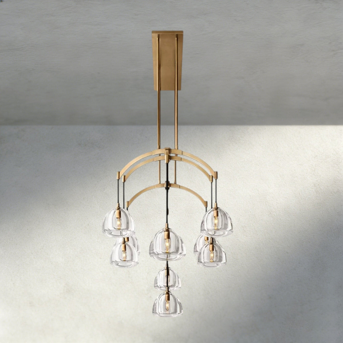 Hemisphere Linear Chandelier 54", 72" - Brig