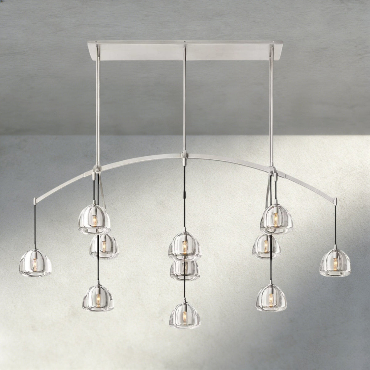 Hemisphere Linear Chandelier 54", 72" - Brig