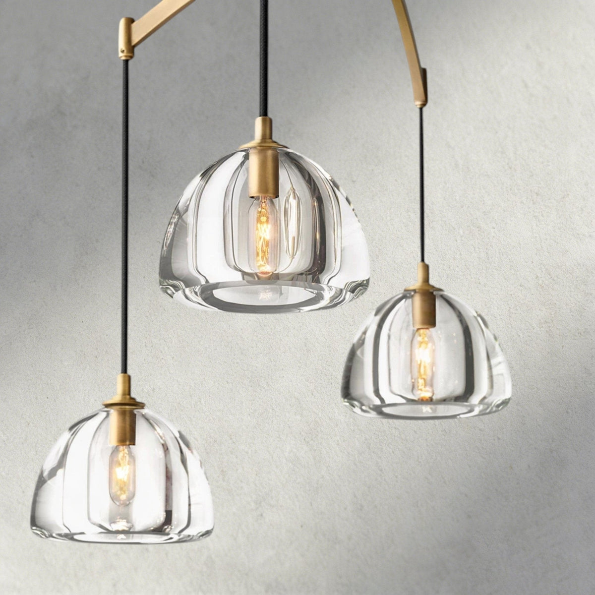 Hemisphere Linear Chandelier 54", 72" - Brig